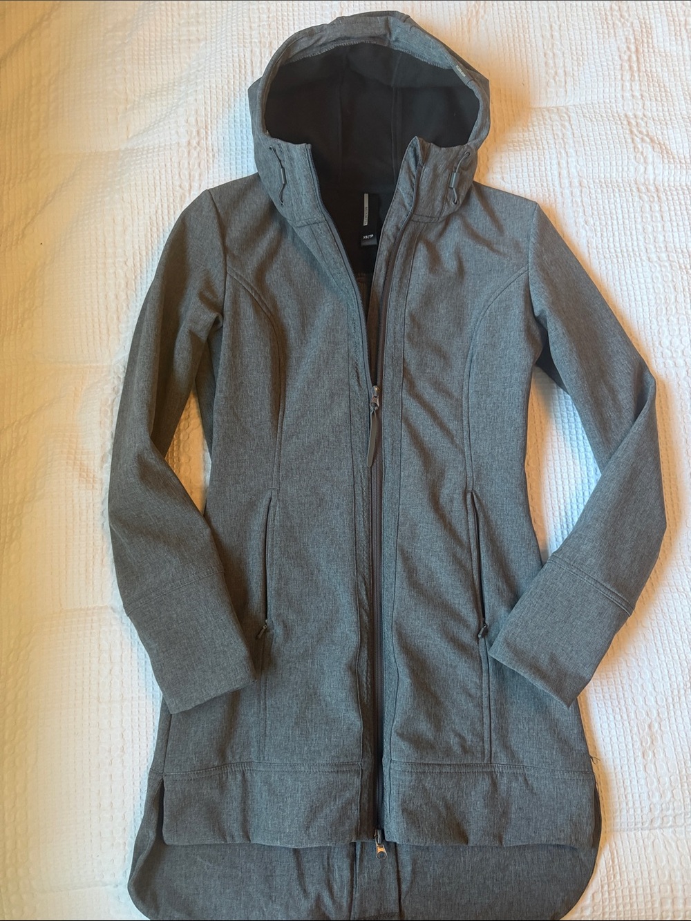 MONDETTA Women's Hooded Long Softshell Coat - Gray